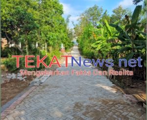 Pembangunan Jalan Paving  Dukuh  Bondrang Tengah  Di Kebut.