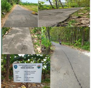 Di Duga Pemeliharaan Pembangunan Aspal Jalan Dukuh Nglodo Desa Bancar Tidak Berkualitas.