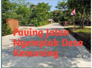 Biaya pembangunan Paving Ngemplak Desa Kemuning  Rp 63.000.000. Anggaran Dana Desa T.A  2025. ‎ ‎